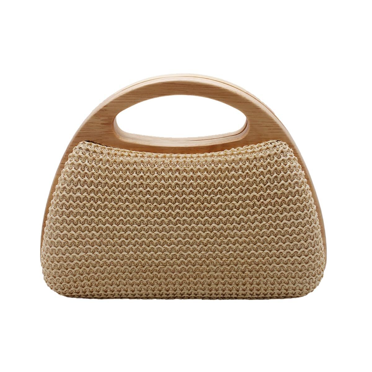 3853 Straw Clutch Handbags Beach Crossbody Hand-Woven Summer Purse Wallet